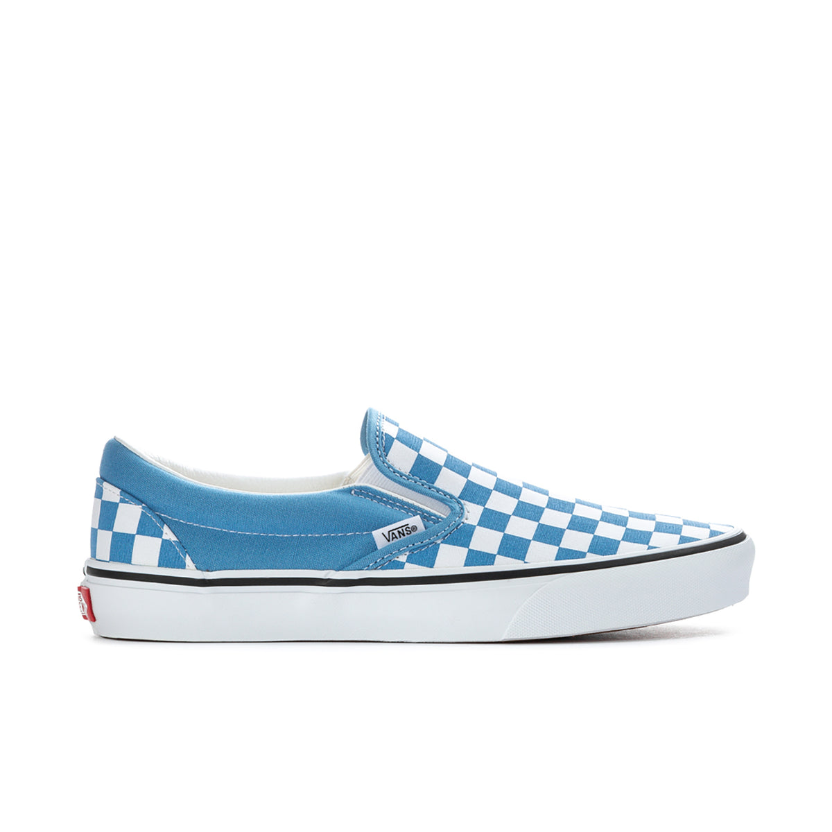 Vans Classic Checkerboard Slip-On Men 10.5 Women 12 Blue/White Vans Checkerboard Slip-On Shoes Heritage Blue | Chicago City  main image 4