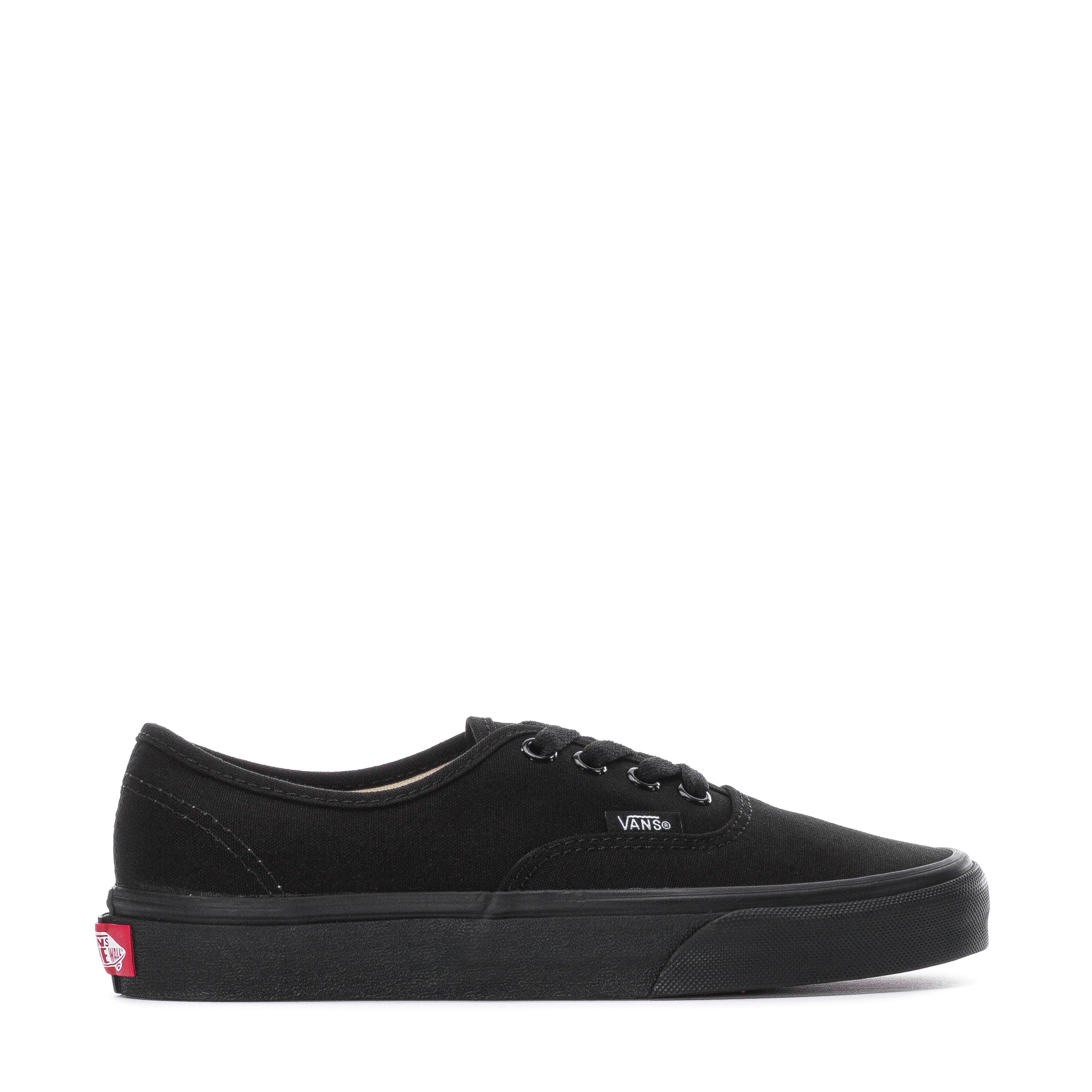 Vans authentic black canvas cheap