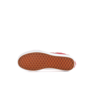 Kids' Old Skool V sneaker with a brown waffle-pattern rubber outsole
