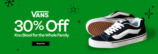 Vans 30% off knu school for the whole family WSS holiday deals