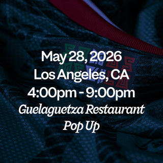 Promotional text for a Guelaguetza Restaurant Pop Up event in Los Angeles, CA on May 28, 2026.