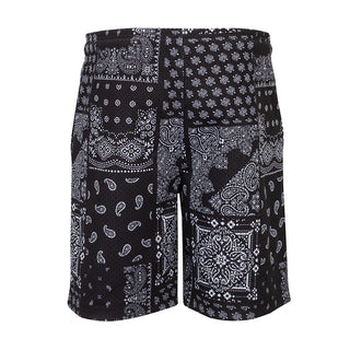 Printed Mesh Short Patchwork Paisly - Mens