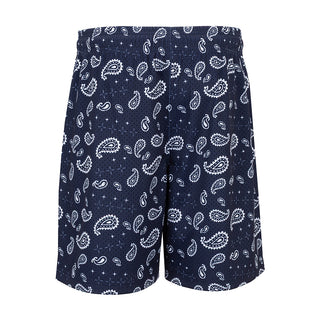 Printed Mesh Short Tossed Paisly - Mens