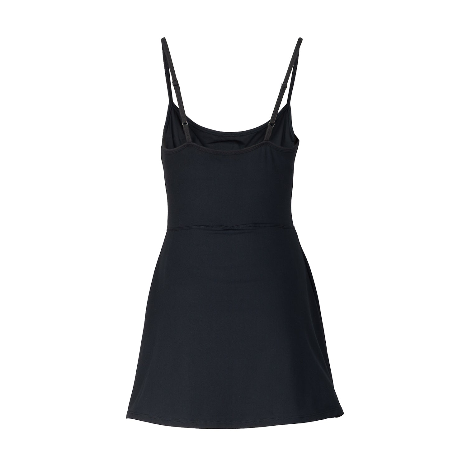 black athletic dress Balanced Out Active back Scalloped hem Mini length Disney Princess Icons Women's Athletic