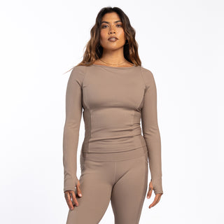 Power Ribbed LS - Womens