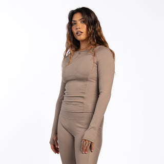 Power Ribbed LS - Womens