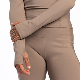 Power Ribbed LS - Womens