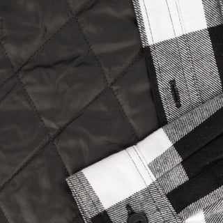 Chaqueta camisera de franela con forro acolchado - Hombre