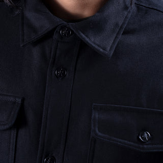 Quilted Lined Twill Shirt Jacket - Mens