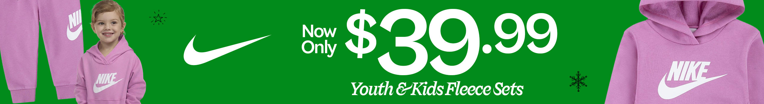 WSS Nike Kids Fleece Sets $39.99 Holiday Deal