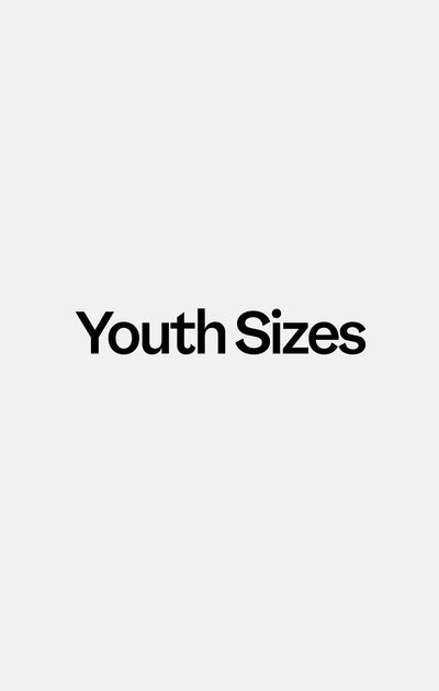 Text 'Youth Sizes' on a white background