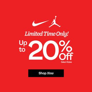 Limited Time Only! Up to 20% off select styles Nike and Jordan. Shop Now.