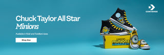 Chuck Taylor All Star Minions Shoes Available in Kids' and Toddlers' sizes Shop Now