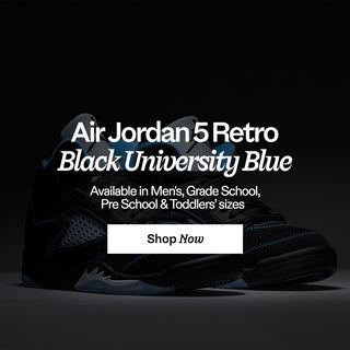 Air Jordan 5 Retro Black University Blue Available in Men's, Grade School, Pre School & Toddler' sizes Shop Now