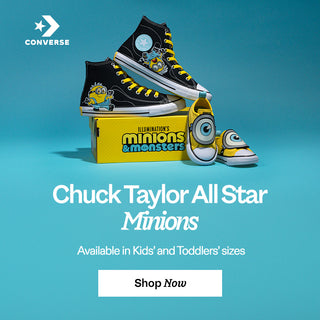 Chuck Taylor All Star Minions Shoes Available in Kids' and Toddlers' sizes Shop Now
