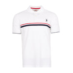 Tricot Pieced Striped Polo - Mens