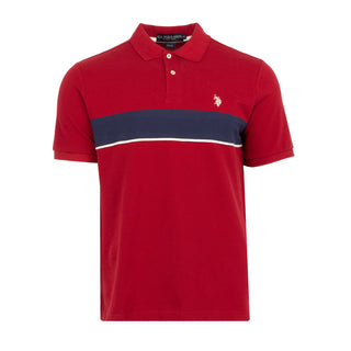 Colorblock Chest Piping Polo - Mens