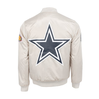 Cowboys Big Logo Satin Jacket - Mens