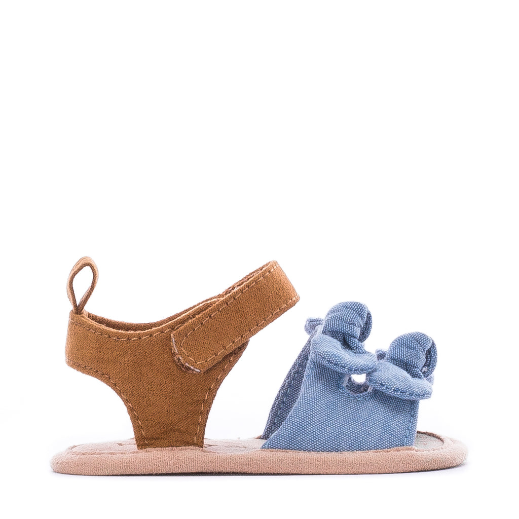 Chambray Bows Sandal - Infant