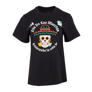 Camiseta Dia de Los Muertos Skull Sombrero - Mujer