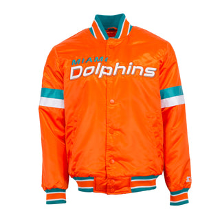 Dolphins Home Game Satin Jacket - Mens
