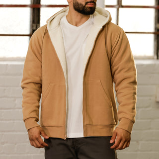 Sudadera con capucha FZ con forro de sherpa - Hombre